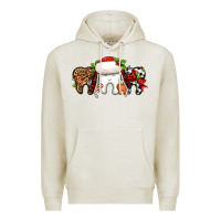 Oatmeal Heather Christmas teeth dentist Premium Hoodie - Jasminsmagicworld