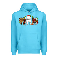 Ocean Blue Christmas teeth dentist Premium Hoodie - Jasminsmagicworld
