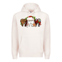 Pale Pink Christmas teeth dentist Premium Hoodie - Jasminsmagicworld