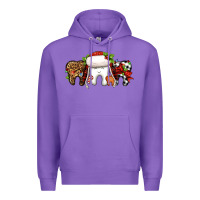 Purple Christmas teeth dentist Premium Hoodie - Jasminsmagicworld