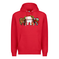 Red Christmas teeth dentist Premium Hoodie - Jasminsmagicworld