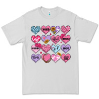 Dove Grey valentines candy hearts Premium Tee - MaliasSmallBusiness