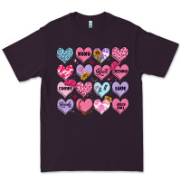 Plum valentines candy hearts Premium Tee - MaliasSmallBusiness