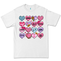 White valentines candy hearts Premium Tee - MaliasSmallBusiness