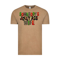 Vintage Coffee Somebody's Jolly Ass Wife Vintage Tee - FaDigitalArtStudio