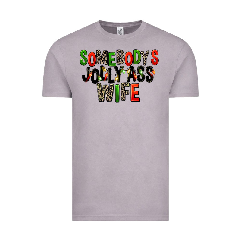 Somebody's Jolly Ass Wife Vintage Tee by FaDigitalArtStudio | Teevron
