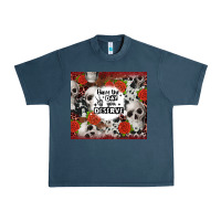 Midnight Navy have the day you deserve skull and rose Urban Heavy Tee - JahusDesignShop