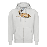 Dove Grey Spanish Goat Zipper Hoodie - LillyAllenDesigns