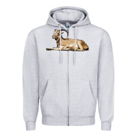 Heather Grey Spanish Goat Zipper Hoodie - LillyAllenDesigns