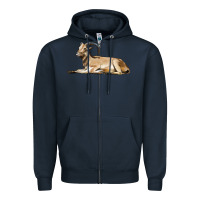 Navy Spanish Goat Zipper Hoodie - LillyAllenDesigns