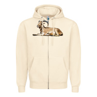 Sandshell Spanish Goat Zipper Hoodie - LillyAllenDesigns