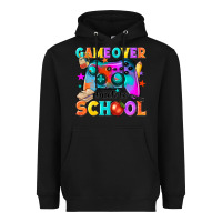 Black game over back to school Heavyweight Hoodie - NancyCooperArtShop