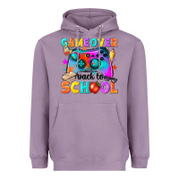 Lavender game over back to school Heavyweight Hoodie - NancyCooperArtShop