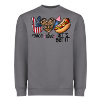 Storm peace love let's get it Heavyweight Sweatshirt - CowhideDigitalArt