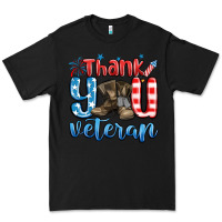 Black thank you veteran Premium Tee - MaliasSmallBusiness