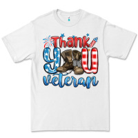 White thank you veteran Premium Tee - MaliasSmallBusiness