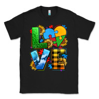 Black love with heart sunflower Classic Tee - AdoDesignShop