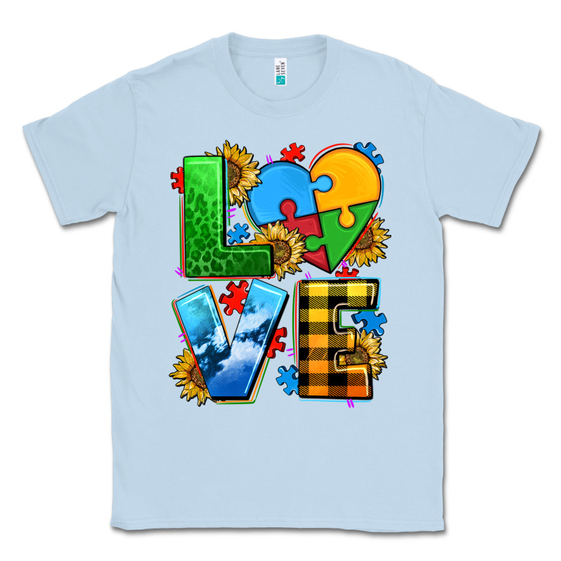 Love With Heart Sunflower Classic Tee by AdoDesignShop | Teevron