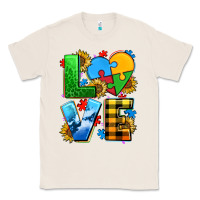 Natural love with heart sunflower Classic Tee - AdoDesignShop