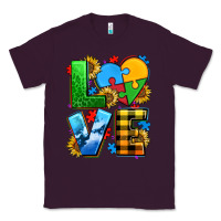 Plum love with heart sunflower Classic Tee - AdoDesignShop