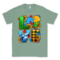 Sage love with heart sunflower Classic Tee - AdoDesignShop