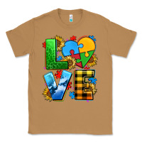 Toasted Coconut love with heart sunflower Classic Tee - AdoDesignShop