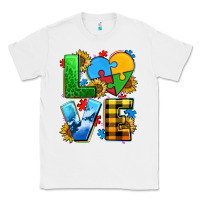 White love with heart sunflower Classic Tee - AdoDesignShop