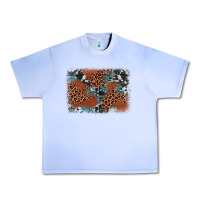 Grape Ice leopard cowhide background Urban Heavy Tee - BarkalooDesign