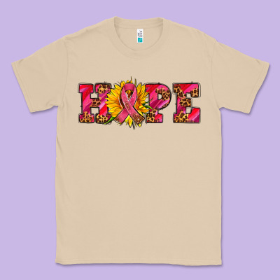 Hope Sunflower And Ribbon Classic Tee Designed By Adodesignshop