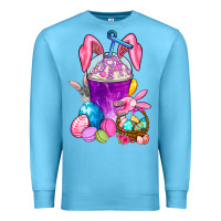 Ocean Blue Happy Easter coffee cup Premium Sweatshirt - NancyCooperArtShop