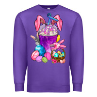 Purple Happy Easter coffee cup Premium Sweatshirt - NancyCooperArtShop