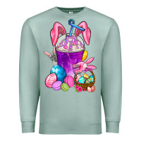 Seafoam Happy Easter coffee cup Premium Sweatshirt - NancyCooperArtShop