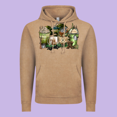 Veteran Coffee Cups Vintage Hoodie Designed By Zillion Design Studio