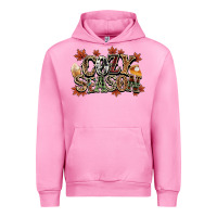 Fuchsia Pink Cozy season Fall Urban Hoodie - NancyCooperArtShop