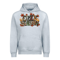 Heather Grey Cozy season Fall Urban Hoodie - NancyCooperArtShop
