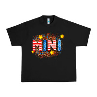 Black usa mini  leopard background Urban Heavy Tee - AdoDesignShop