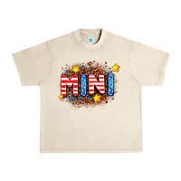Sandshell usa mini  leopard background Urban Heavy Tee - AdoDesignShop