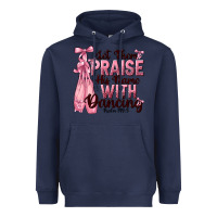Navy let them praise his name with dancing Heavyweight Hoodie - NancyCooperArtShop