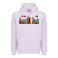 Lilac floral cockapoo Premium Hoodie - Jasminsmagicworld