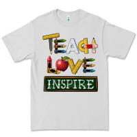 Dove Grey teach love inspire Premium Tee - BarkalooDesign