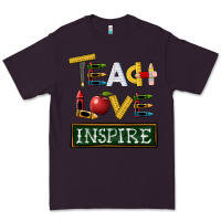 Plum teach love inspire Premium Tee - BarkalooDesign