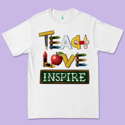 Teach Love Inspire Premium Tee Designed By Barkaloodesign