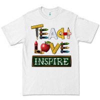 White teach love inspire Premium Tee - BarkalooDesign