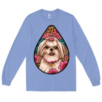 Colony Blue shih tzu teardrop earrings Long Sleeve Tee - Artiststas
