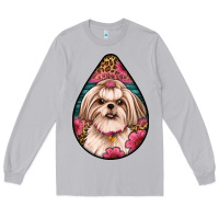 Moon Dust shih tzu teardrop earrings Long Sleeve Tee - Artiststas