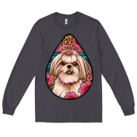 Smoke shih tzu teardrop earrings Long Sleeve Tee - Artiststas