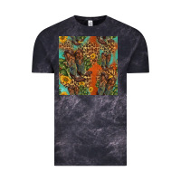 Cloud Black western boots and sunflowers seamless pattern Vintage Tee - HRA Design Shop