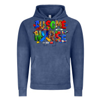 Vintage Denim ausome autism nurse Vintage Hoodie - Zillion Design Studio