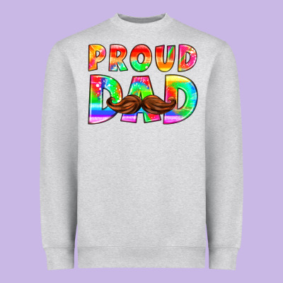 Proud Dad Heavyweight Sweatshirt Designed By Hra Design Shop