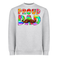 Heather Grey proud dad Heavyweight Sweatshirt - HRA Design Shop